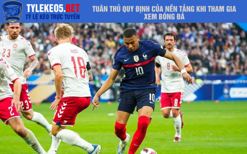 Tuân thủ quy định của nền tảng khi tham gia xem bóng đá